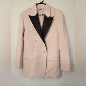 House of CB Blush Pink and Black Midi Dress